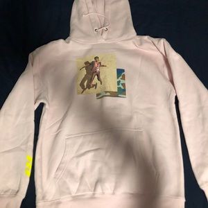 Miguel War x Leisure Pink Hoodie